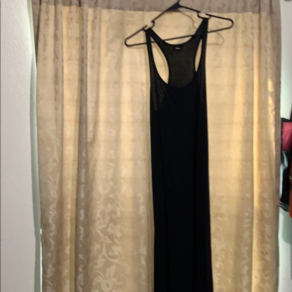 Racer back black maxi dress🖤